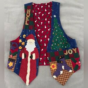 Women’s Medium. Hand beaded vest. One of a kind. Reversible. One available.